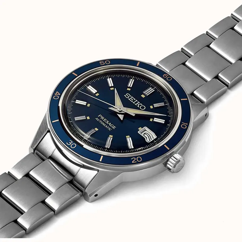 Seiko Men's  Presage Style60's Blue Dial Watch | SRPG05J1